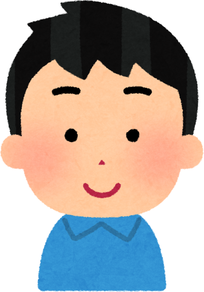 Illustration of Cute Black-Haired Boy Character