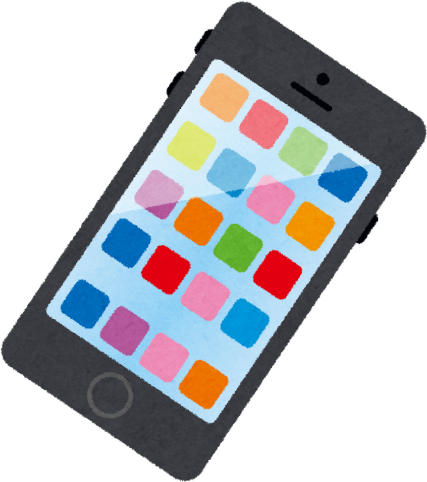 Illustration of a Smartphone with Colorful App Icons